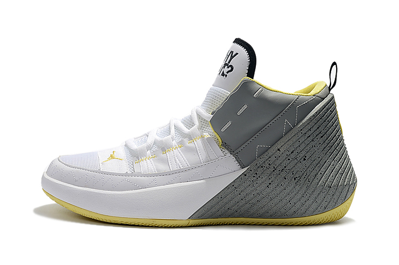 Jordan Why Not Zer0 1.5 White Grey Yellow Shoes - Click Image to Close